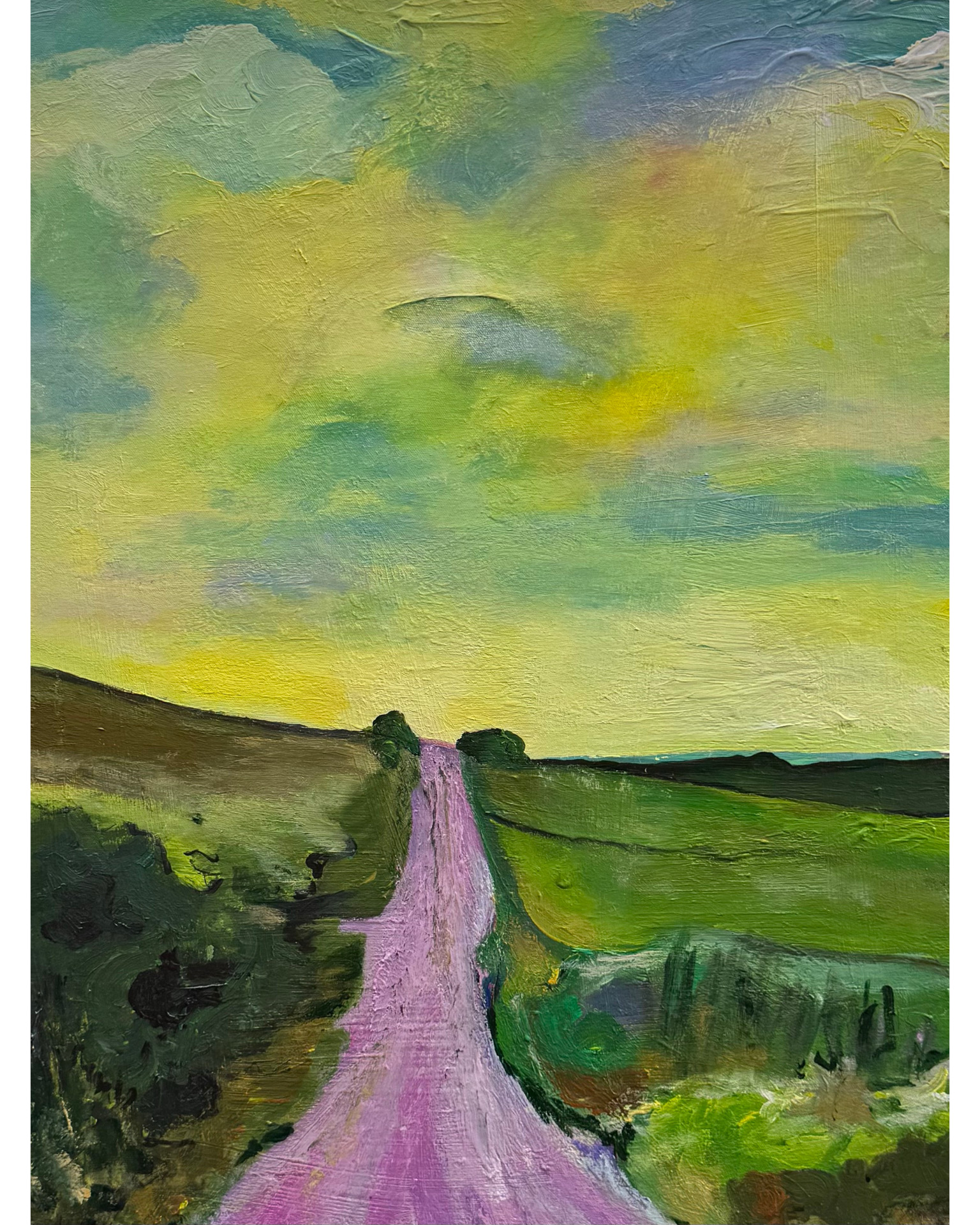 Susan Brekke, Minot, ND, USA. “McHenry County,” acrylic on canvas.