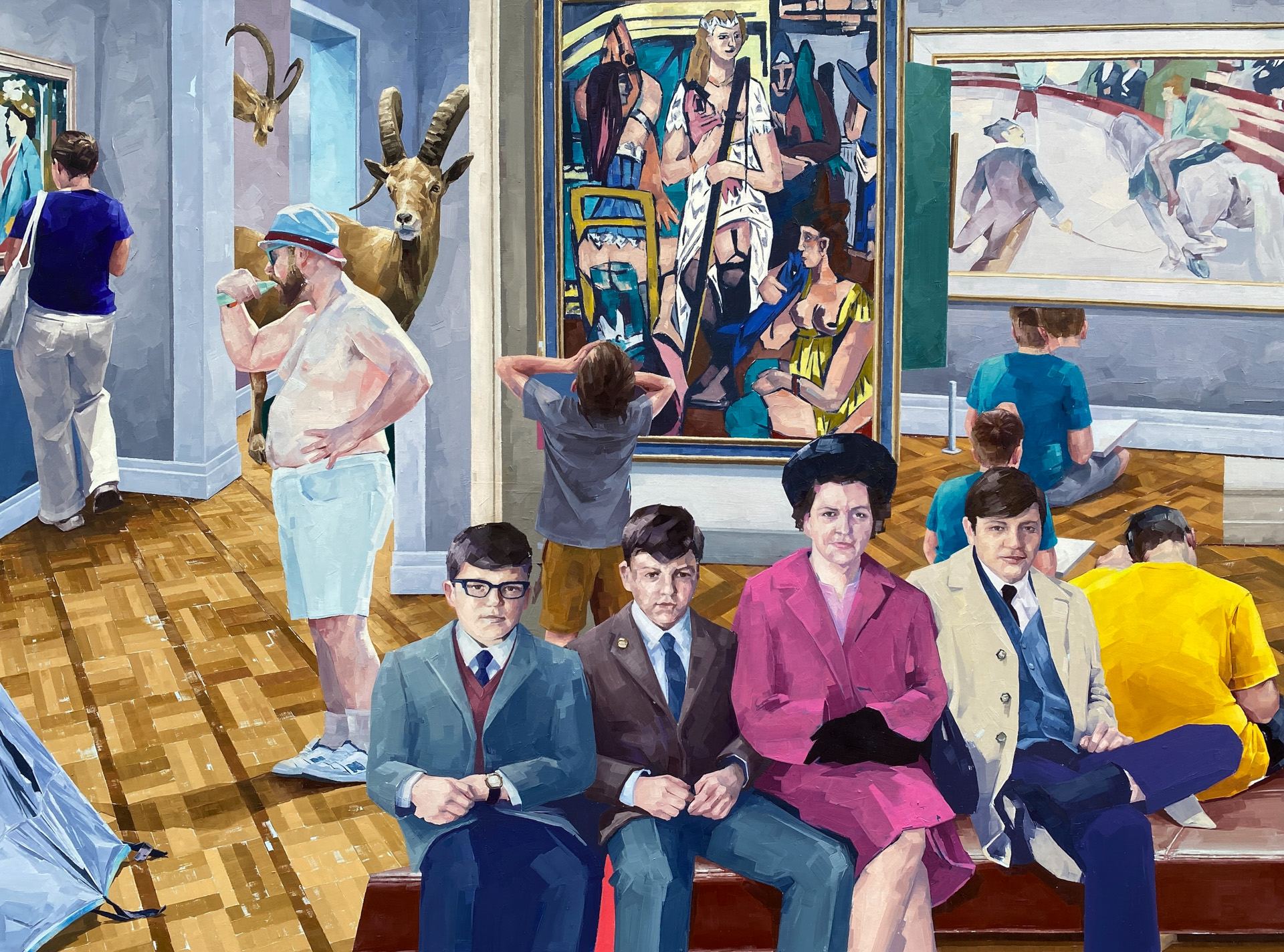 Joshua Newth, Cape Girardeau, MO, USA. “Plausible Implausibilities,” oil on paper, mounted on panel.
