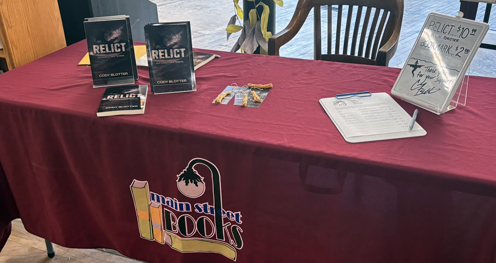 Cody Blotter book signing
