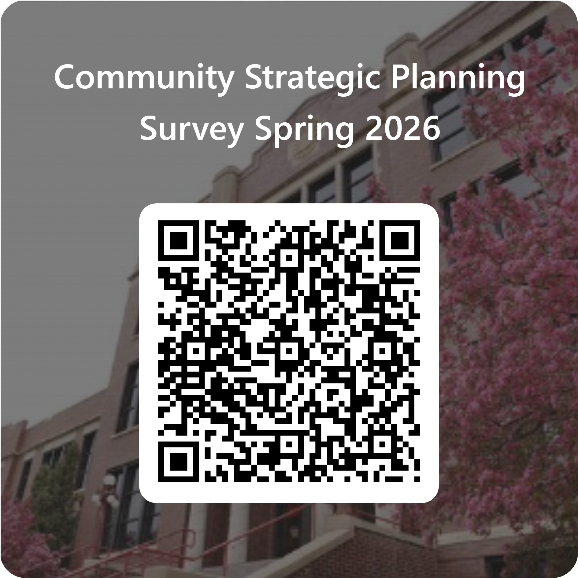 QR code for community strategic planning survey