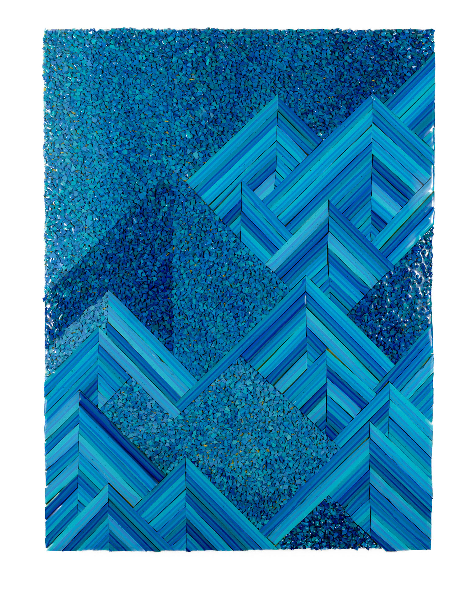 Jenny Wu, Hartford, CT, USA. “How To Take Something That’s Ephemeral And Make It Endure,” latex paint and resin on wood panel.