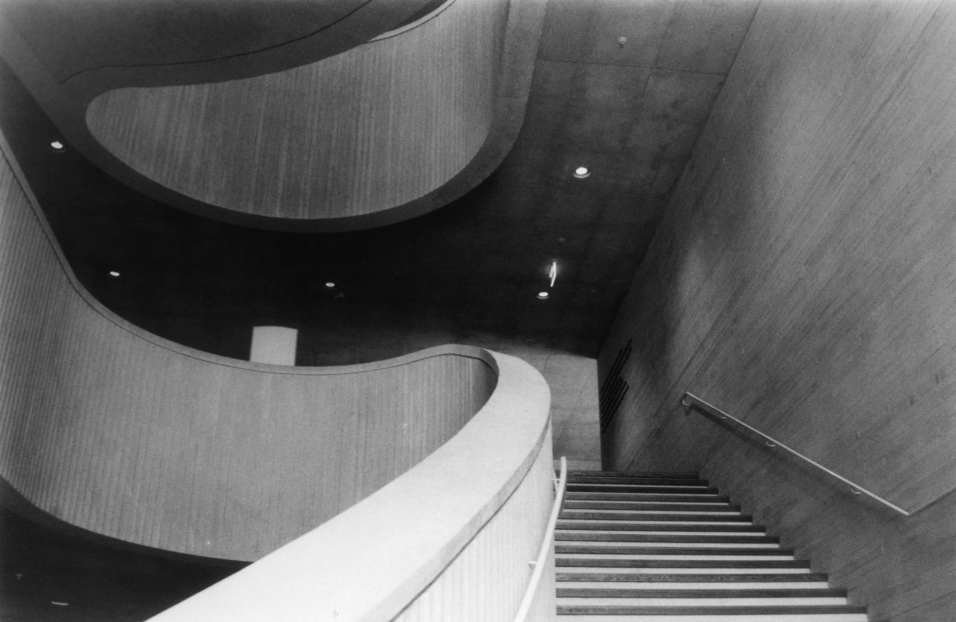 Michael Fleischhacker, Silver Spring, MD, USA. “Interior National Library, Jerusalem I,” silver gelatin print.