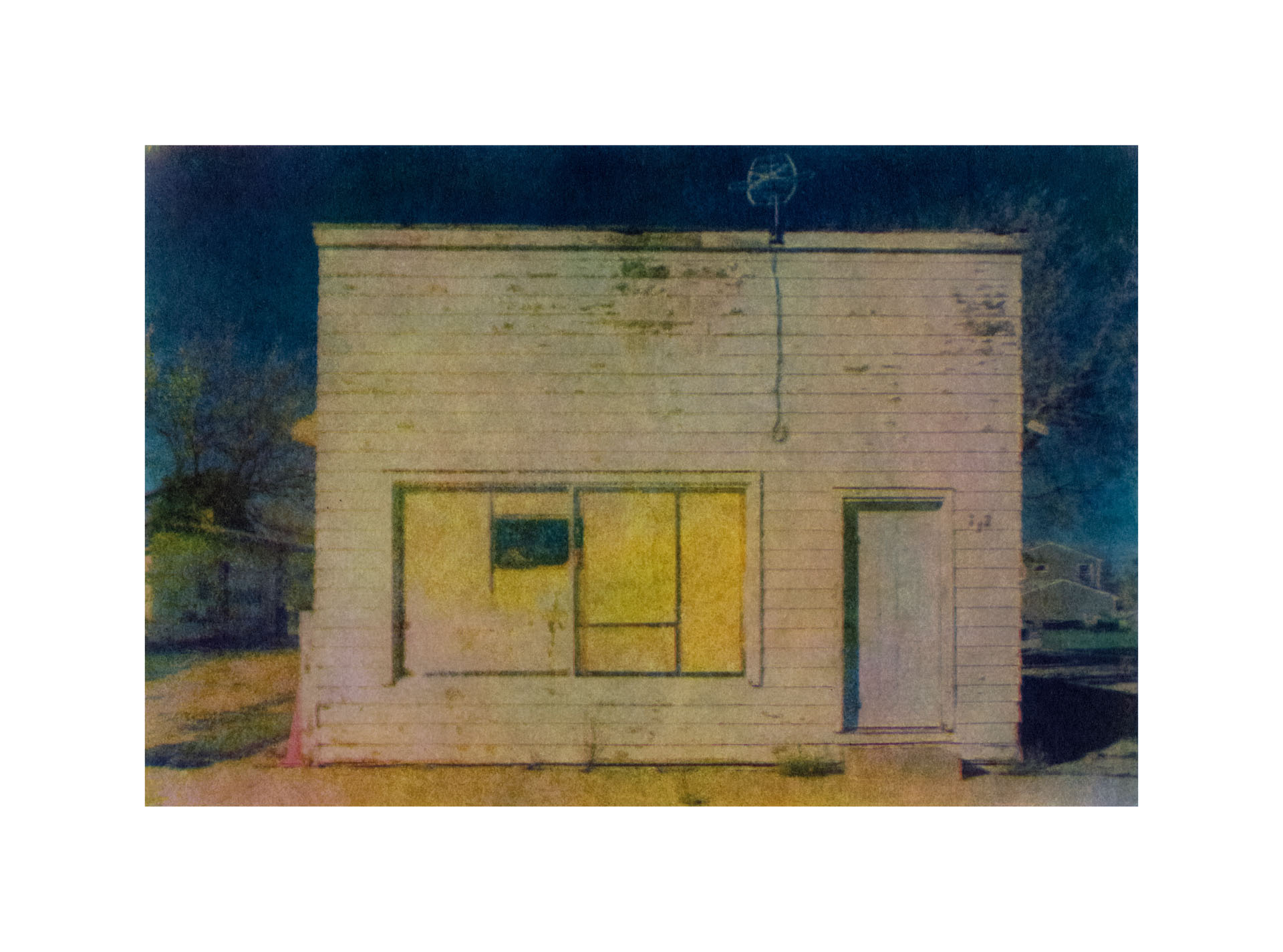 Rayson Renfrow, Minot, ND, USA. “Glenburn Hall,” tricolor gum bichromate.