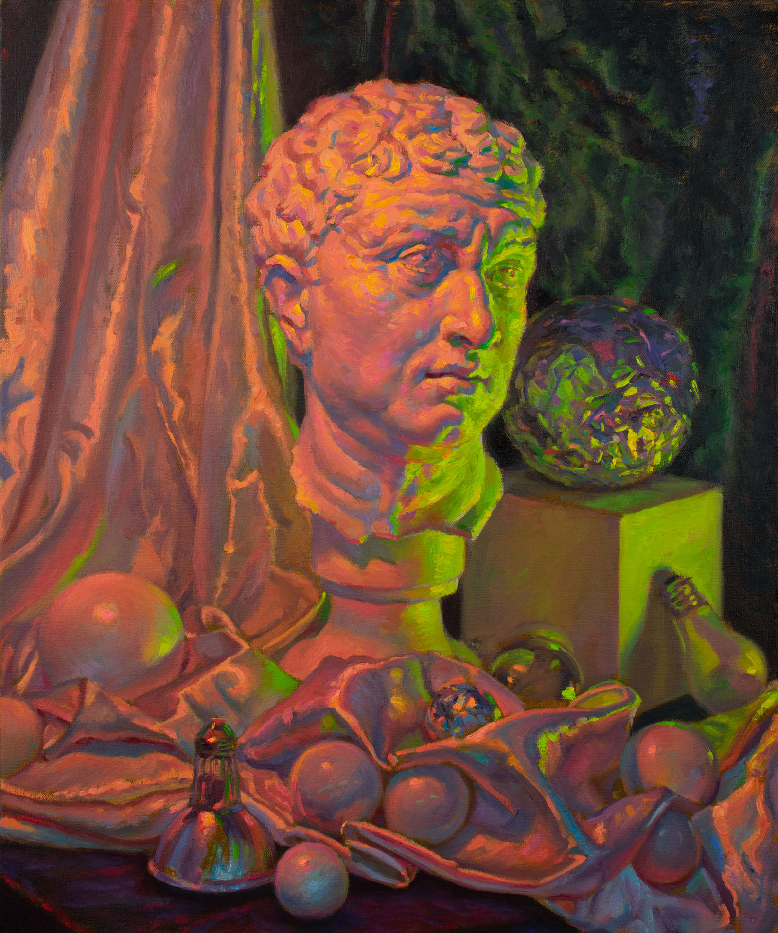 Derek Wilkinson, Emporia, KS, USA. “Radiant Reverie,” oil on canvas.