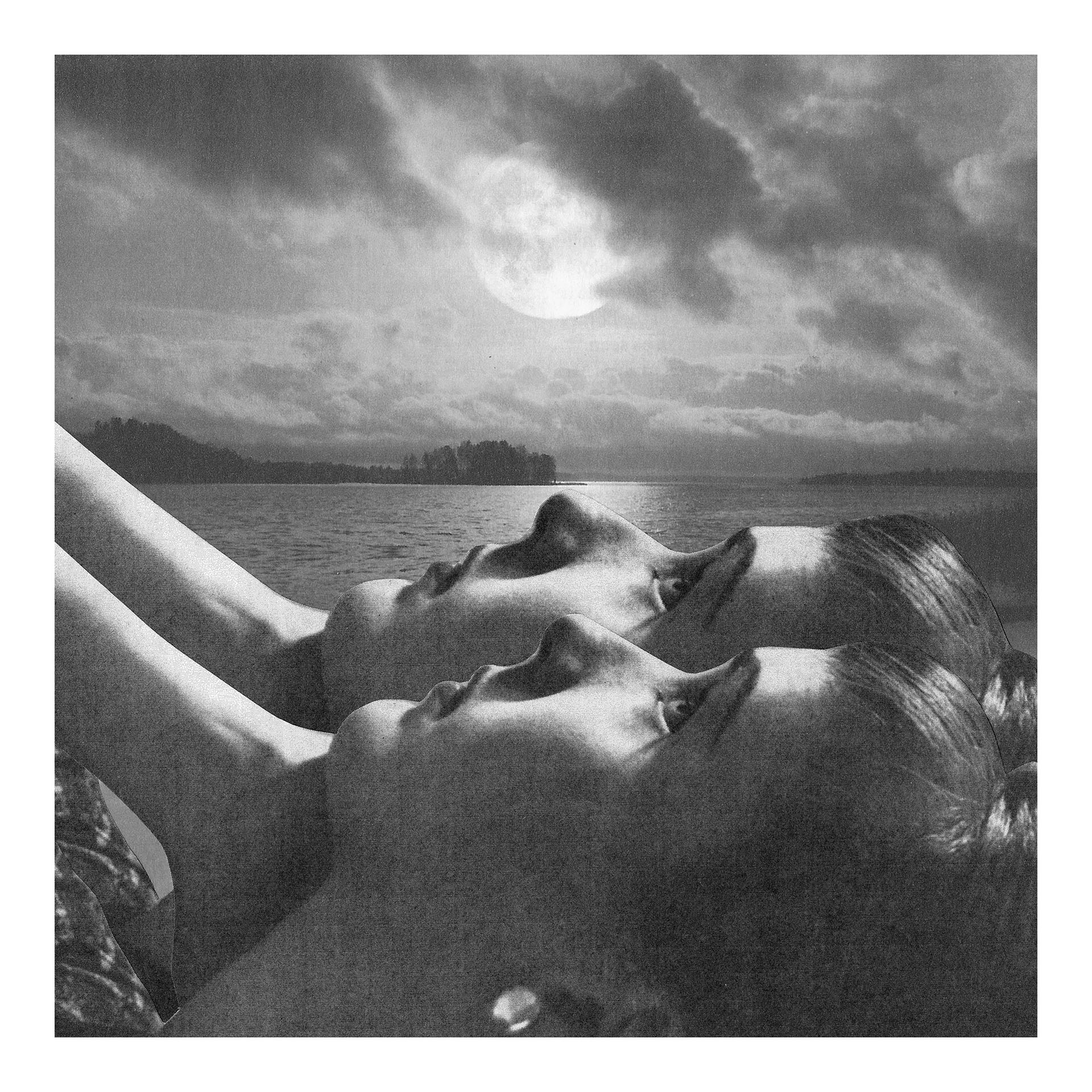 Eric Zuccola, Minneapolis, MN, USA. “Moon Mirror,” mixed media collage.