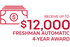 Recieve up to $12,000 - New Freshman 4-year award
