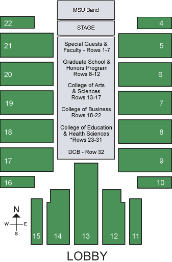 Msu Seating Chart