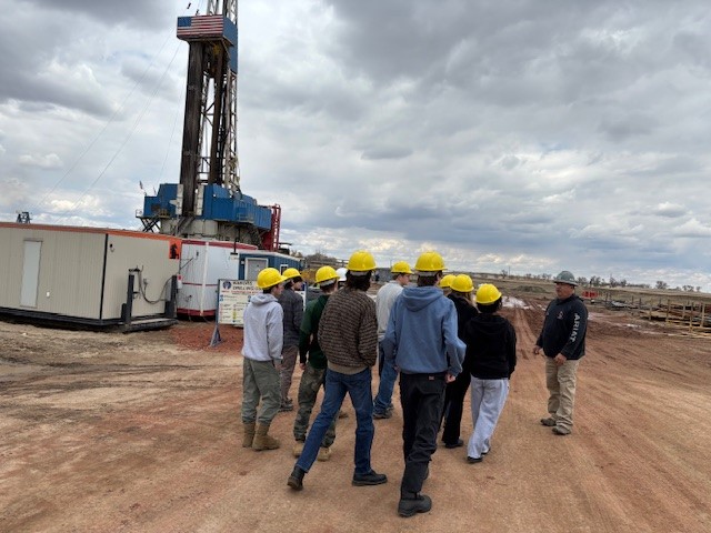 Visit to an drill rig.