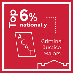 Top 6% nationally ACAT criminal justice majors