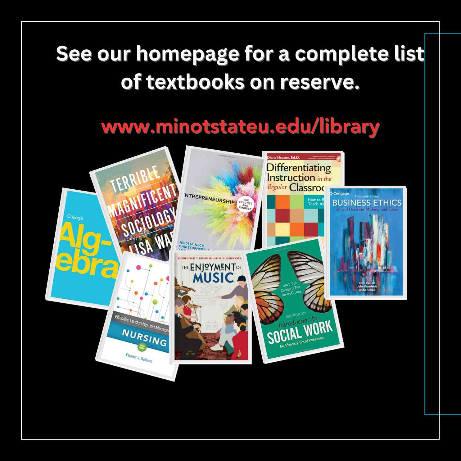 Textbook reserve poster