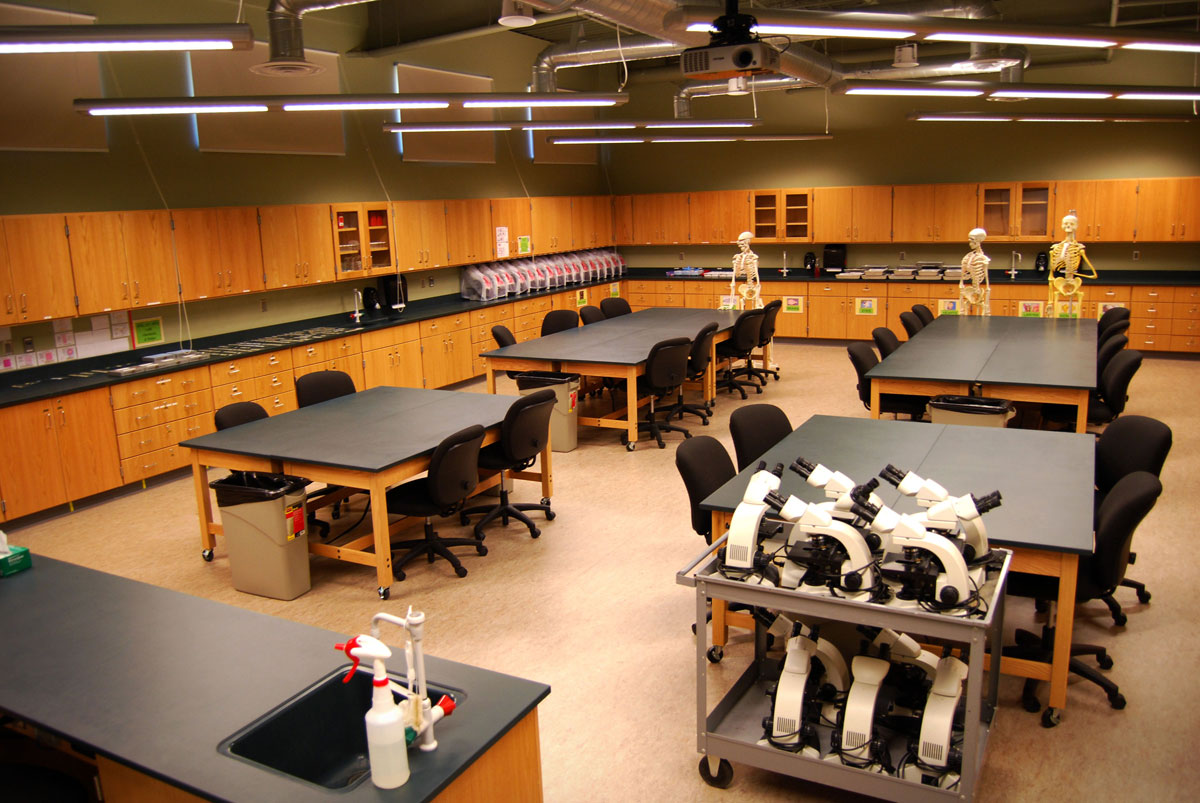 Swain Hall science classroom