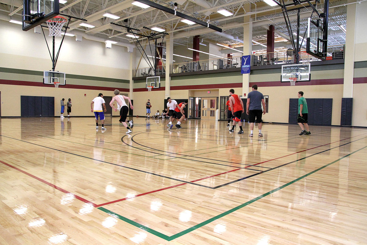 Wellness Center basketball court