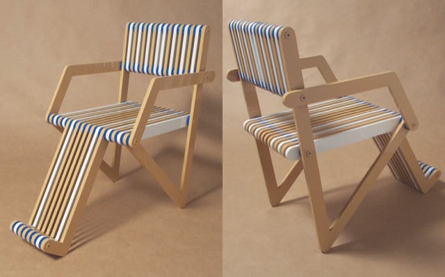 Joe Krawczyk, Orlando, FL. “Deck Chair,” solid acrylic.
