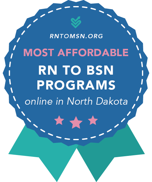 Badge - North Dakota Most Affordable RN BSN Program