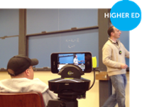 Swivl mount in classroom