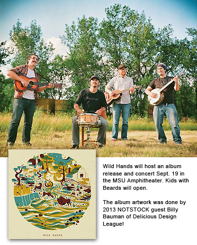Wild Hands will host an album release and concert Sept. 19 in the MSU Amphitheater.