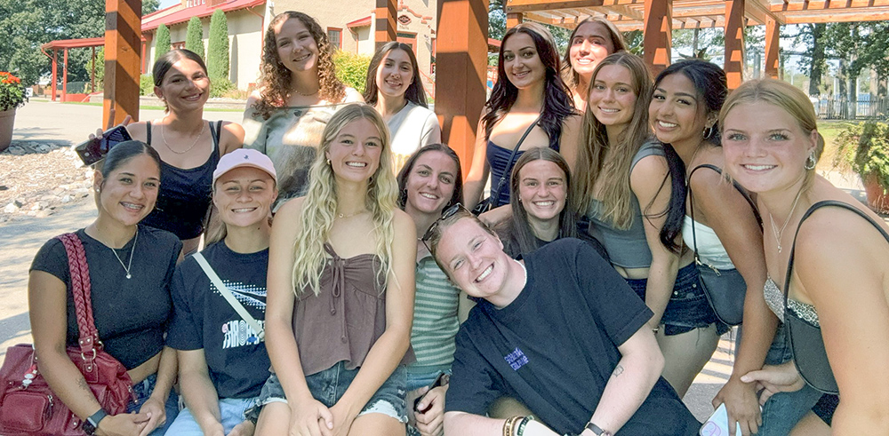 Becca Sargent and the MSU soccer team