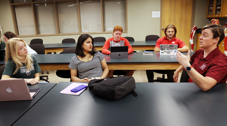 Students in class