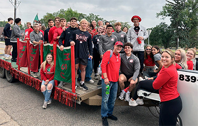 Homecoming parade float