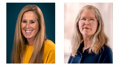Academic Hall of Fame members Michelle Bertsch and Theresa Windus