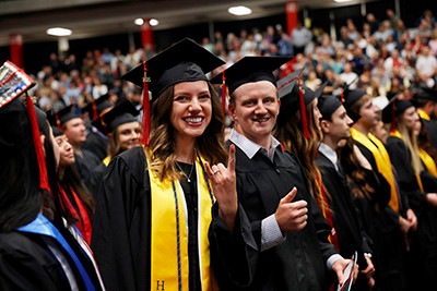MSU students enjoying graduation 2025