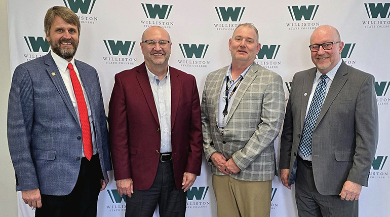 President Dr. Steven Shirley with president's of other universities