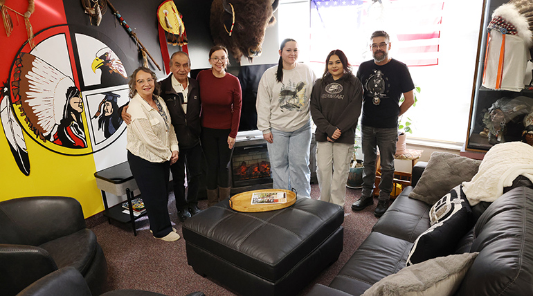 Native American Cultural Center upgrades with gift from Turtle Mountain Band of Chippewa Indians Tribal Council, Chairman Azure