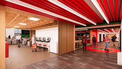 Student Center renovation rendering
